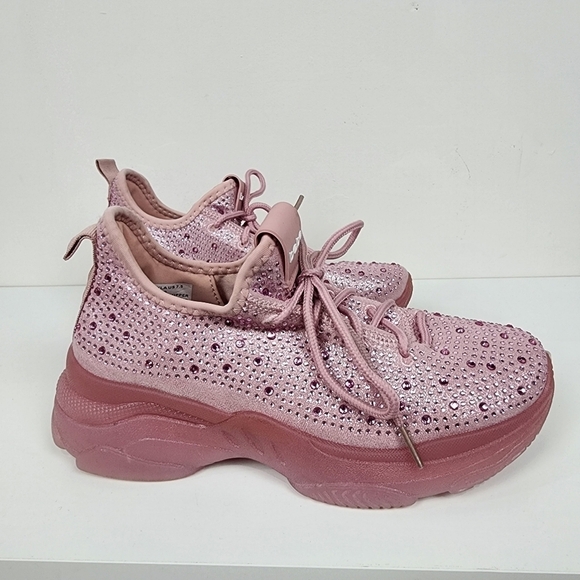 bebe Pink Sneakers with Chunky Sole and Slip-On Design - Picture 3 of 5